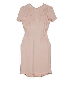 Stella McCartney Short Sleeve Flower Dress, Rayon, Pink, 6, 5*