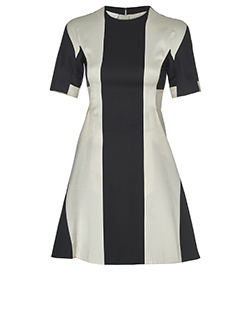 Stella McCartney Striped Mini Dress, Tessuto, Black/White, 4, 3*