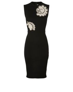 Stella Mccartney Sleeveless Mini Dress, cotton/elastane, black, 8, 2*