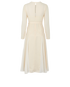 Self Portrait Belted Dress, £220, Clothing, Cream, Polyester (Polymer), Back view