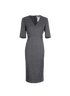 Sportmax Midi Belted Houndstooth Dress, front view