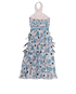 Self Portrait Pleated Halterneck Dress, back view