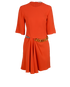 Stella McCartney Falabella Chain Dress, £165, Clothing, Orange, Viscose, Front view