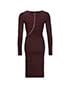 Tom Ford Long Sleeve Zip Dress, back view