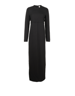 Toteme Sash Cady Maxi Dress, Viscose, Black, UK6, T, 3*