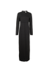 Toteme Sash Cady Maxi Dress, &pound;250, Clothing, Black, Viscose, Front view