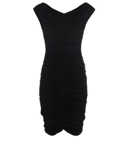 Row Ruched Midi Dress, front view