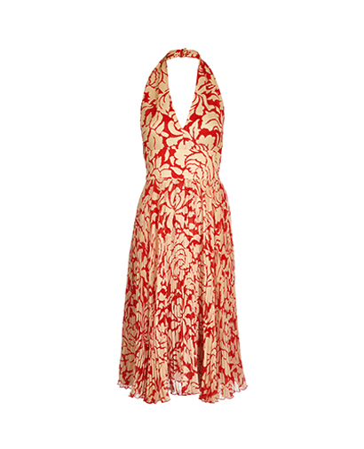 Valentino Pleated Halter Dress, front view