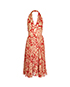 Valentino Pleated Halter Dress, front view