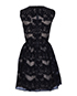 REDValentino Lace Overlay Dress, back view
