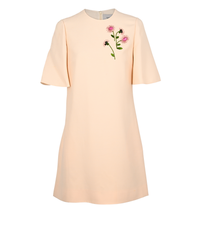Valentino Embellished Mini Dress, £350, Clothing, Cream, Wool, Front view