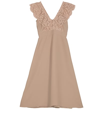 Valentino Long Lace Top Dress, front view