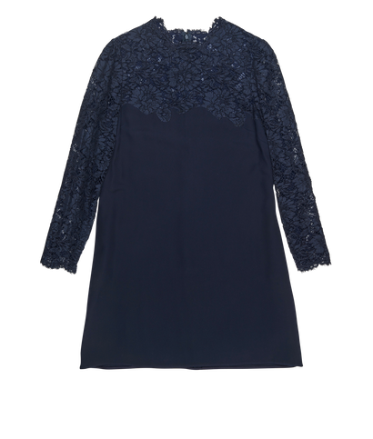 Valentino Lace Sleeve Dress, front view