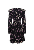 Valentino Printed Long Sleeve Dress, back view