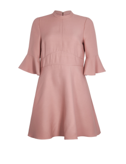 Valentino 3/4 Sleeve Dress, Wool/Silk, Dusky Pink, 12, 3*