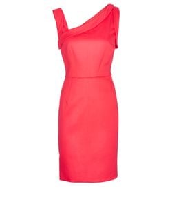 Valentino Asymmetric Dress, Wool, Pink, UK 12, 3*
