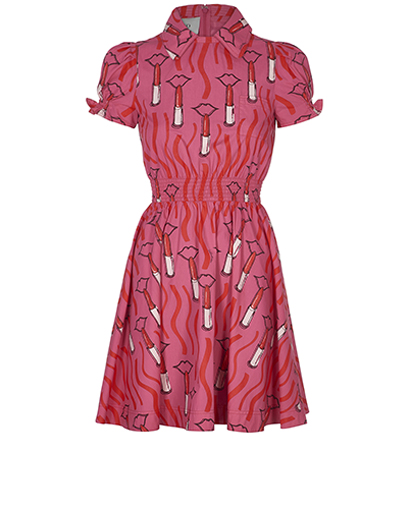 Valentino x Zandra Rhodes Lipstick Dress, front view