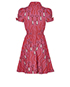Valentino x Zandra Rhodes Lipstick Dress, back view