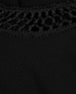 Valentino Crochet Neckline Sleeveless Dress, &pound;220, Clothing, Black, Polyester/Viscose, Other view