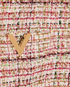 Valentino V Logo Metallic Tweed Dress, £395, Clothing, Green/Red/White, Viscose, Other view