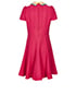 Valentino Panelled Silk Collar Dress, back view