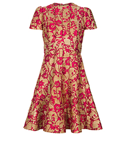 Valentino Embroidered Panelled Dress, Polyester/Silk, UK 12, 3*
