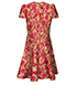 Valentino Embroidered Panelled Dress, back view