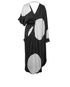 Valentino Maxi Polka Dot Asymmetric Dress, back view