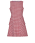 Red Valentino Gingham Pocket Dress, front view