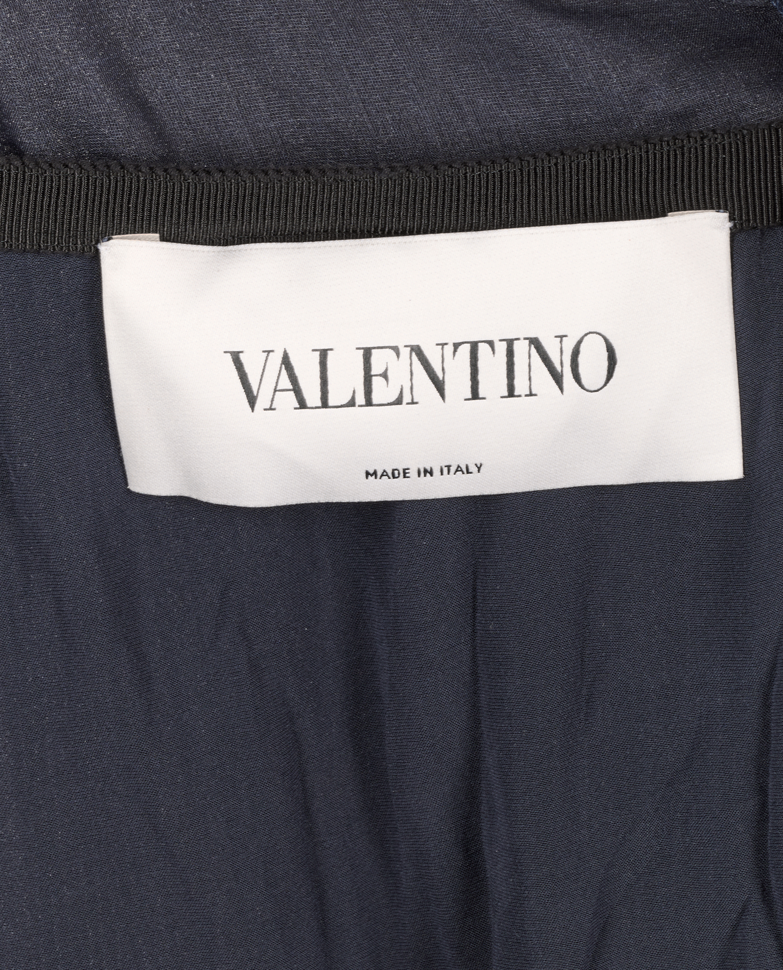 Valentino Occasion Pleated Dress, &pound;495, Clothing, Navy, Silk, Other view