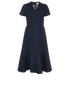 Valentino Embellished Midi Dress, &pound;280, Clothing, Navy, Wool, Front view