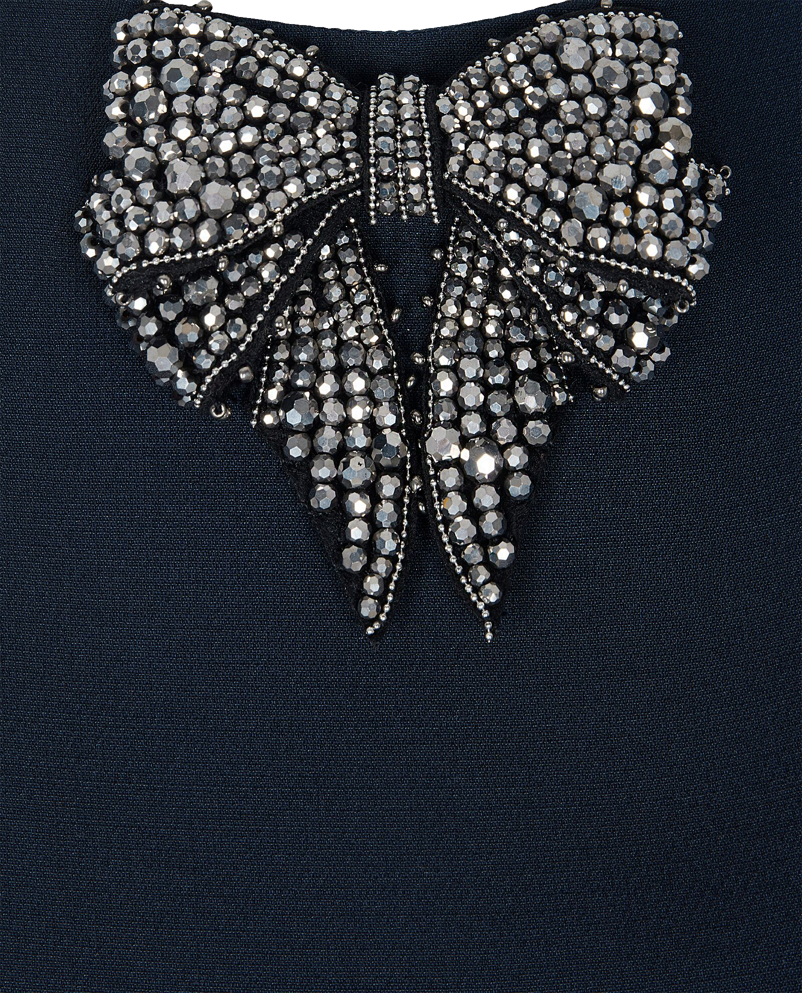 Valentino Embellished Midi Dress, &pound;280, Clothing, Navy, Wool, Other view