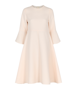Valentino Midi Dress, Wool, Light Pink, UK14, 2*