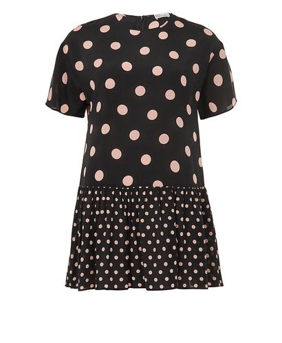 Red Valentino Polka Dot Shift Dress, front view