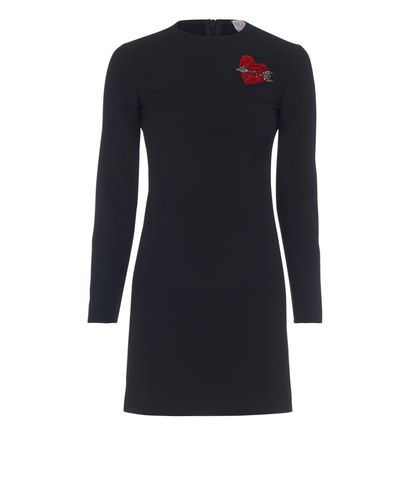 RED Valentino Heart Long Sleeves Dress, front view