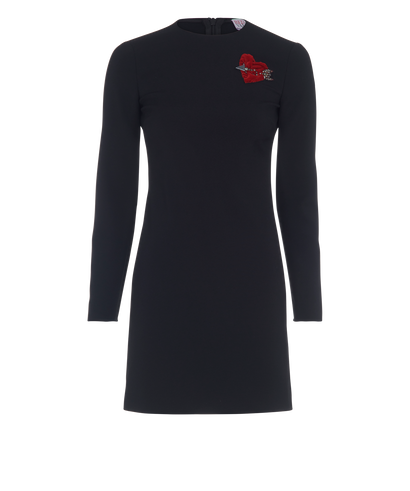 RED Valentino Heart Long Sleeves Dress, front view