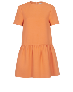 Valentino Mini Dress, Wool, Orange, UK10, 3*