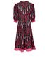 Valentino Printed Lipstick Dress, back view