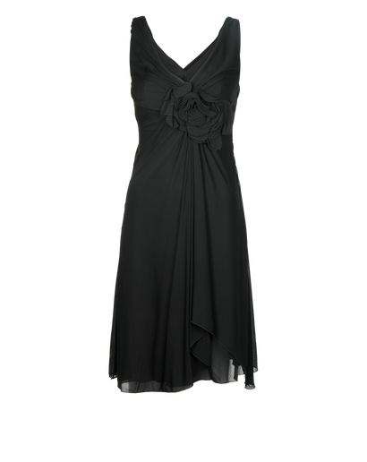 Versace Flower Silk Dress, front view