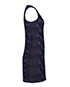 Versace Asymmetric Design Sleeveless Dress, side view