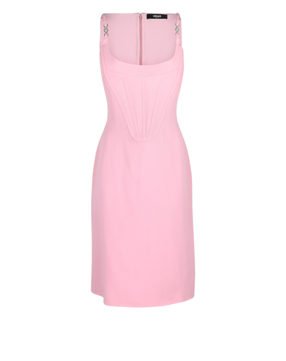 Versace Cocktail Dress, &pound;350, Clothing, Pink, Acetate, Front view