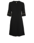 Versace Embellished Sleeves Dress, back view