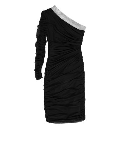 Versace Asymmetric Ruffled Dress, front view