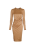 Versace Ruched Bodycon Dress, front view