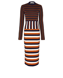 Victoria Beckham Knit Dress, Wool, Brown, 6, 4*
