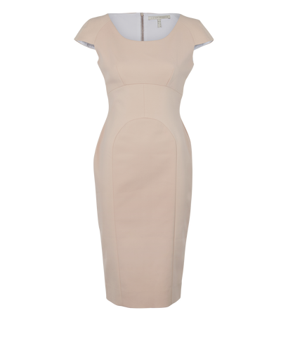 Victoria Beckham Midi Dress, &pound;150, Clothing, Pink, Cotton/Polyester (Polymer), Front view