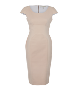 Victoria Beckham Midi Dress, Cotton/Poly, Pink, UK10, 2*