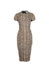 Victoria Beckham Snake Print Jacquard Dress, front view