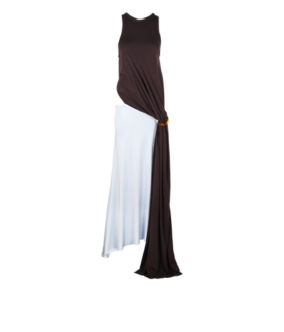 Victoria Beckham Cut Out Jersey Dress, &pound;250, Clothing, Blue/Burgundy, Viscose, Front view