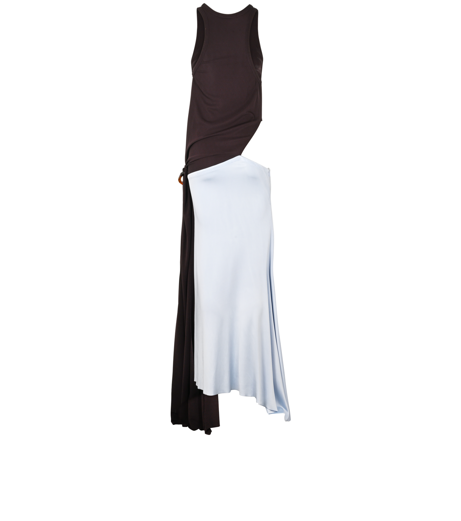 Victoria Beckham Cut Out Jersey Dress, &pound;250, Clothing, Blue/Burgundy, Viscose, Back view